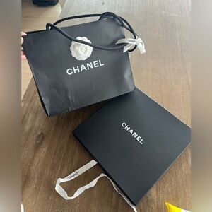 chanel empty box and bag